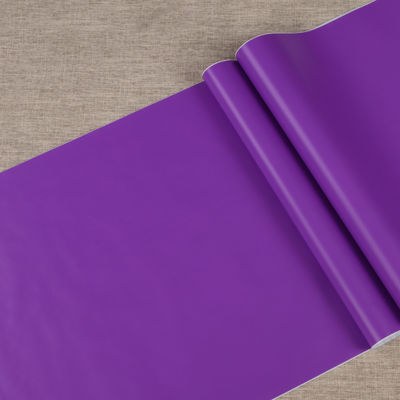 Qualität  Jinyi 5553 Handcraft Waterproof Purple Wall Furniture Gift Book Cover Solid Simple Home Decor PVC Material Sticker usine
